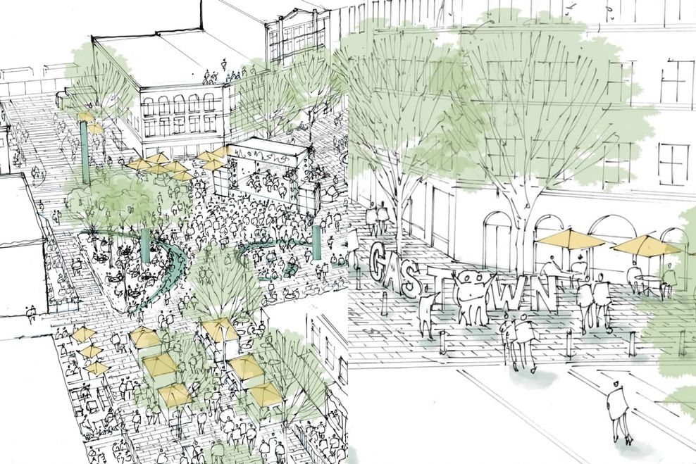 This is the plan to transform Gastown's streets for pedestrians��events, starting with a $25-million overhaul of Maple Tree Square
